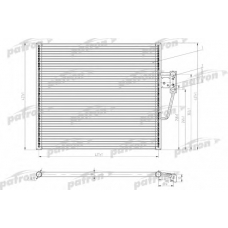 PRS1054 PATRON Конденсатор, кондиционер