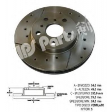 IBT-1283 IPS Parts Тормозной диск