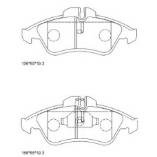 KD7799 ASIMCO Комплект тормозных колодок, дисковый тормоз