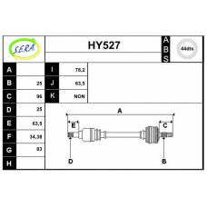 HY527 SERA Приводной вал