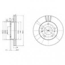 BG3127 DELPHI Тормозной диск