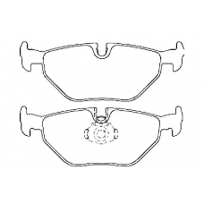 21691 173  0 5 T4071 TEXTAR Колодки торм.зад. bmw 5 (e39)