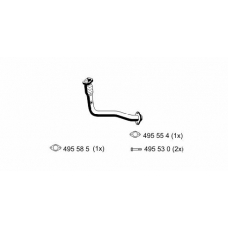 522434 ERNST Труба выхлопного газа