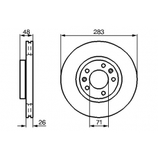 0 986 478 732 BOSCH Тормозной диск