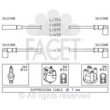 4.8612 FACET Комплект проводов зажигания