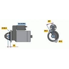 0 001 363 123 BOSCH Стартер