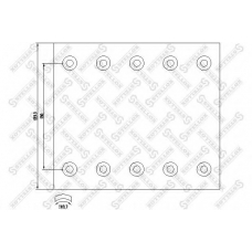 85-00901-SX STELLOX Комплект тормозных башмаков, барабанные тормоза