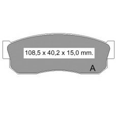 832780 Vema Комплект тормозных колодок, дисковый тормоз