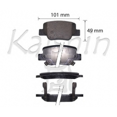 FK2320 KAISHIN Комплект тормозных колодок, дисковый тормоз