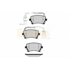 PA1585 BRAKE ENGINEERING Комплект тормозных колодок, дисковый тормоз