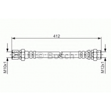 1 987 476 144 BOSCH Тормозной шланг