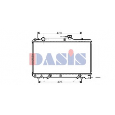 320015N AKS DASIS Радиатор, охлаждение двигателя