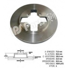 IBT-1199 IPS Parts Тормозной диск