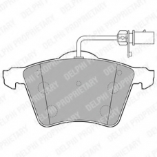 LP2021 DELPHI Комплект тормозных колодок, дисковый тормоз