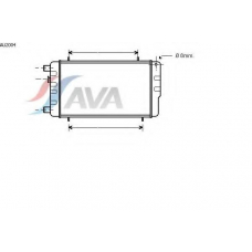 AU2004 AVA Радиатор, охлаждение двигателя