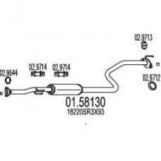 01.58130 MTS Средний глушитель выхлопных газов