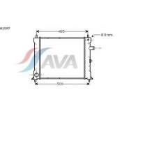 AU2097 AVA Радиатор, охлаждение двигателя