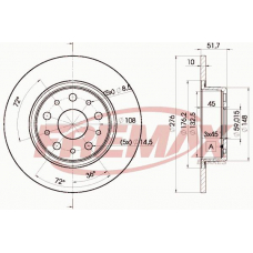 BD-4646 FREMAX Тормозной диск