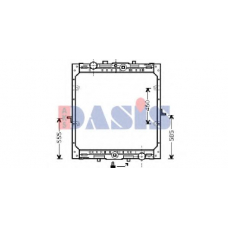 290220N AKS DASIS Радиатор, охлаждение двигателя