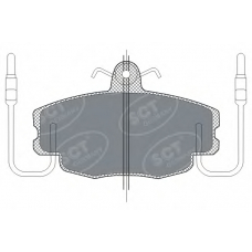 SP 189 PR SCT Комплект тормозных колодок, дисковый тормоз