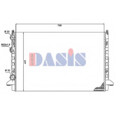 041930N AKS DASIS Радиатор, охлаждение двигателя