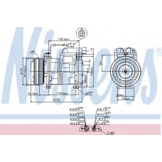 89413 NISSENS Компрессор, кондиционер