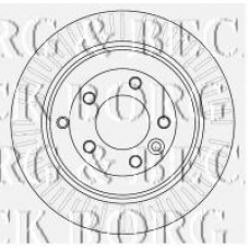 BBD4532 BORG & BECK Тормозной диск