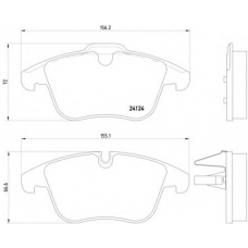 8DB 355 021-241 HELLA Комплект тормозных колодок, дисковый тормоз