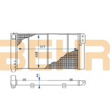 2110258 BEHR Radiator