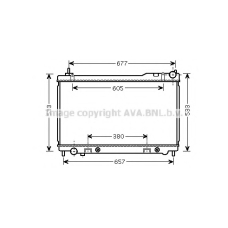 DNA2305 AVA Радиатор, охлаждение двигателя