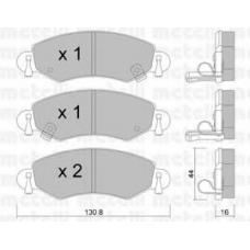 22-0339-0 METELLI Комплект тормозных колодок, дисковый тормоз