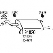 01.91820 MTS Глушитель выхлопных газов конечный
