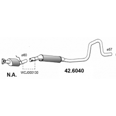 42.6040 ASSO Средний глушитель выхлопных газов