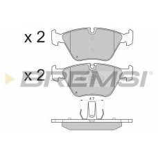 BP3135 BREMSI Комплект тормозных колодок, дисковый тормоз