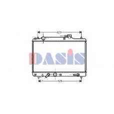 320013N AKS DASIS Радиатор, охлаждение двигателя