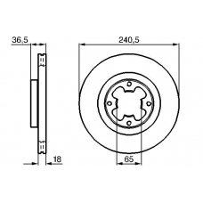 0 986 478 292 BOSCH Тормозной диск