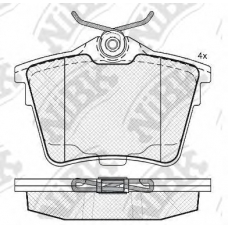 PN0468 NiBK Комплект тормозных колодок, дисковый тормоз