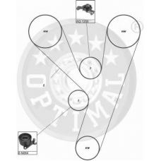 SK-1308 OPTIMAL Комплект ремня грм