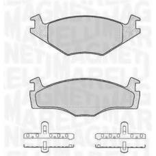 363916060393 MAGNETI MARELLI Комплект тормозных колодок, дисковый тормоз