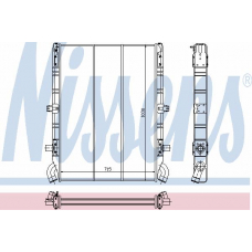 64074 NISSENS Радиатор, охлаждение двигателя