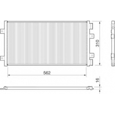 350203147000 MAGNETI MARELLI Конденсатор, кондиционер