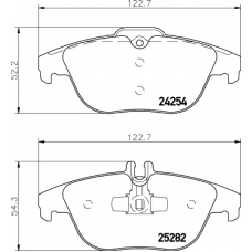 T2153 PAGID Комплект тормозных колодок, дисковый тормоз