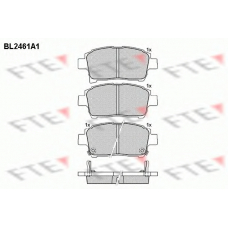 BL2461A1 FTE Комплект тормозных колодок, дисковый тормоз
