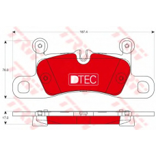 GDB1875DTE TRW Комплект тормозных колодок, дисковый тормоз