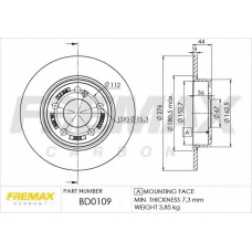 BD-0109 FREMAX Тормозной диск