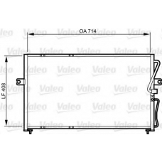 814270 VALEO Конденсатор, кондиционер