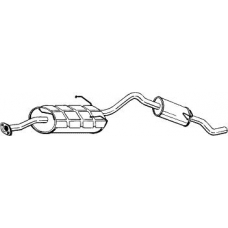 285-033 BOSAL Глушитель выхлопных газов конечный