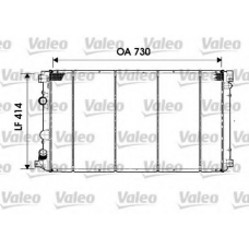 732919 VALEO Радиатор, охлаждение двигателя