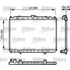 735062 VALEO Радиатор, охлаждение двигателя