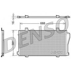 DCN23017 DENSO Конденсатор, кондиционер